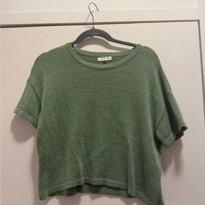 Green Short Sleeve Top